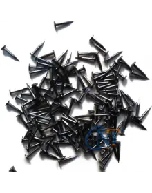 Klips, Menteşe, Ayağı Çivisi 7mm Çelik - Siyah 10gr