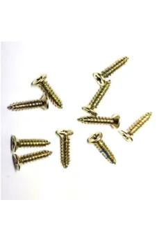 Klips, Menteşe, Ayak, Ağaç, Sunta Vidası 2,2x9,5mm - Sarı 1000 Adet