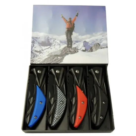 Klipsli 4 lü Set Metal 16 cm Kamp / Outdoor Çakı - Yarı Otomatik, Kemerlikli, Kutulu Klipsli 4 lü Set Metal 16 cm Kamp / Outdoor Çakı - Yarı Otomatik, Kemerlikli, Kutulu