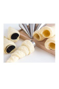 Kornet Kurabiye Şekil Verici - Paslanmaz  Korneo Kalıbı 6 lı