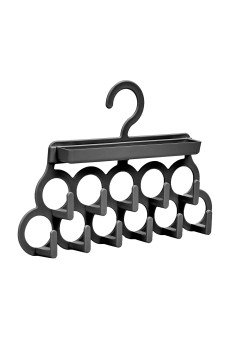 Kravat ve Şal Askısı - Takı ve Aksesuar Düzenleyici Askı - Siyah