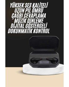 Kulak İçi Bluetooth Kulaklık Rgb Işıklı Çift Mikrofonlu iOS/Android Uyumlu BT 5.2