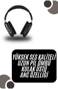 Kulak Üstü Kablosuz Bluetooth Kulaklık Yumuşak Süngerli SD Kart Girişli