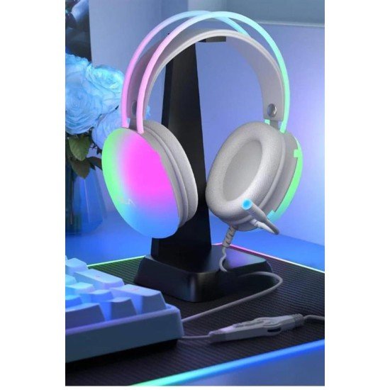 Kulak Üstü Kablosuz Bluetooth Kulaklık Unısex Renkli Işıklı Kulaklık Kulak Üstü Kablosuz Bluetooth Kulaklık Unısex Renkli Işıklı Kulaklık