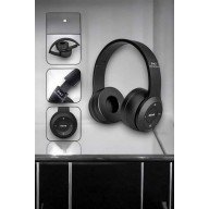 Kulak Üstü TF Kart ve AUX Destekli Ergonomik Bluetooth Kulaklık