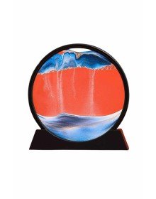 Kum Saati Yuvarlak Şık Kum Tablosu Dekoratif Kum Sulu Kum Saati