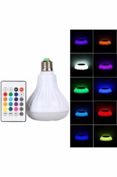 Kumandalı RGB Led Işık Bluetooth Hoparlör Ses Lambası Renkli Ampul