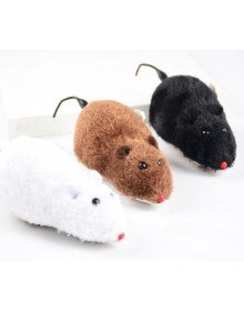 Kurmalı Kedi Eğitim Oyuncağı Tüylü Fare