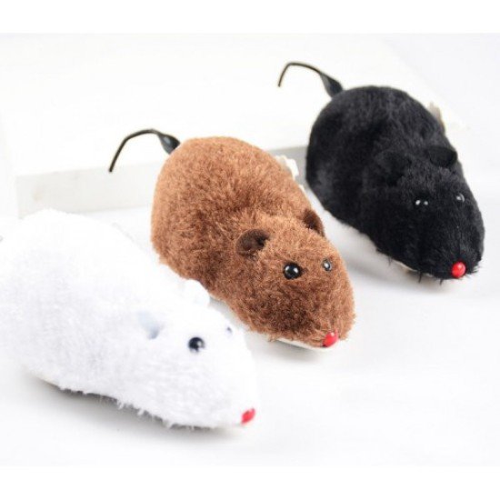 Kurmalı Kedi Eğitim Oyuncağı Tüylü Fare Kurmalı Kedi Eğitim Oyuncağı Tüylü Fare