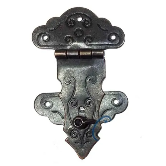 Kuyruklu Kilit, Sandık, Kutu Askısı - 36x60mm, Oksit, 1 Adet Kuyruklu Kilit, Sandık, Kutu Askısı - 36x60mm, Oksit, 1 Adet