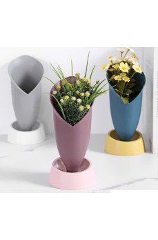 Lale Figürlü Dekoratif Vazo