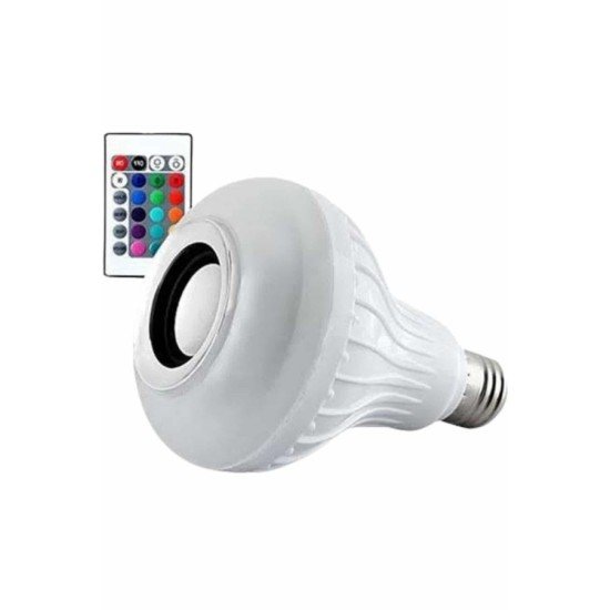 Lamba Hoparlör Ampül Görünümlü Renk Değiştirebilen Android ve İOS Uyumlu Lamba Hoparlör Ampül Görünümlü Renk Değiştirebilen Android ve İOS Uyumlu