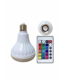 Lamba Hoparlör Ampül Görünümlü Renk Değiştirebilen Android ve İOS Uyumlu