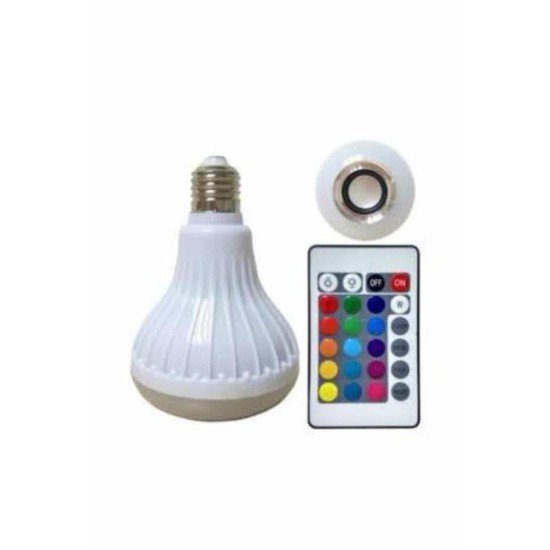 Lamba Hoparlör Ampül Görünümlü Renk Değiştirebilen Android ve İOS Uyumlu Lamba Hoparlör Ampül Görünümlü Renk Değiştirebilen Android ve İOS Uyumlu