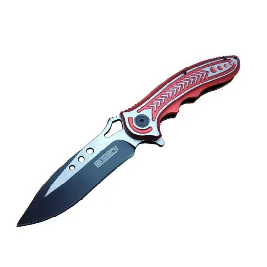 Lanmark RD T60A Kamp Çakı 20 cm - Kırmızı Sap, Otomatik, Kemerlikli Lanmark RD T60A Kamp Çakı 20 cm - Kırmızı Sap, Otomatik, Kemerlikli