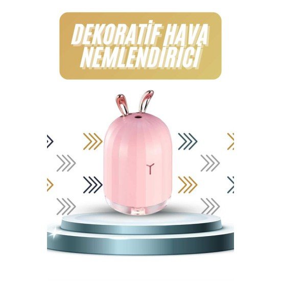 Led Işıklı Hava Nemlendirici Buhar Makinesi Dekoratif Aromaterapi