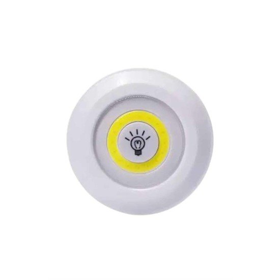 Led Lamba 3'lü Uzaktan Kumandalı Yapışkanlı