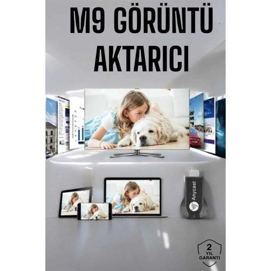 M9 Plus Kablosuz Görüntü+Ses Aktarıcı HDMI TV M9 Plus Kablosuz Görüntü+Ses Aktarıcı HDMI TV