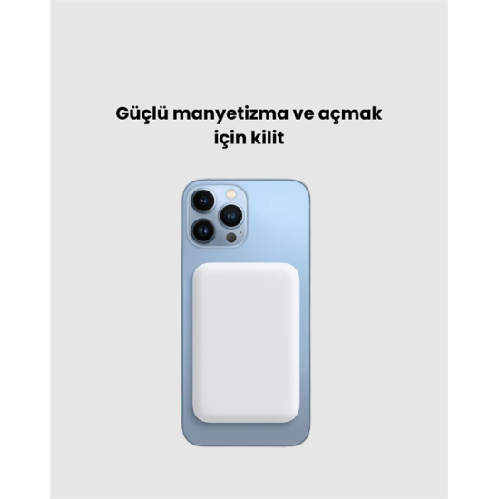 Kablosuz MagSafe Powerbank – iPhone Uyumlu, 10000 mAh, Isı Dağılımlı