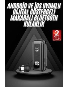 Makaralı Bluetooth Kulaklık Telefon Uyumlu Makaralı TF Kart Girişli Güç Göstergeli