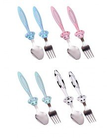 Mama Çatal Kaşık Seti - 18 cm - Mavi