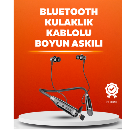 Manyetik Başlıklı Bluetooth Kulaklık – 120 Saat Şarjlı, Konforlu Tasarım