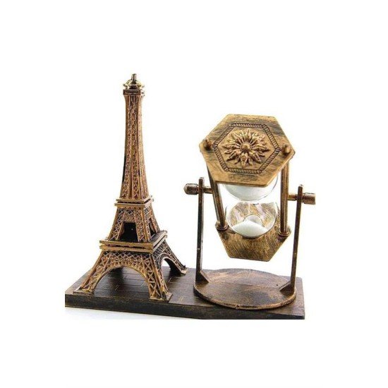 Masa Biblosu Dekoratif Süs Kum Saati Eyfel Kulesi Hediyelik Kum Saati Masa Biblosu Dekoratif Süs Kum Saati Eyfel Kulesi Hediyelik Kum Saati