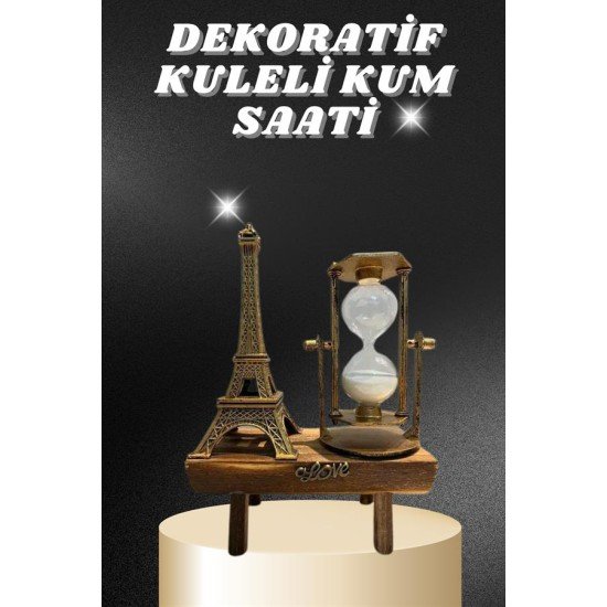 Masa Biblosu Dekoratif Süs Kum Saati Eyfel Kulesi Hediyelik Kum Saati Masa Biblosu Dekoratif Süs Kum Saati Eyfel Kulesi Hediyelik Kum Saati