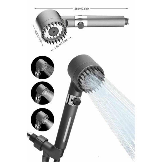 Masaj Etkili Turbolu Çok Fonksiyonlu Filtreli Duş Başlığı Yeni Nesil Masaj Etkili Turbolu Çok Fonksiyonlu Filtreli Duş Başlığı Yeni Nesil