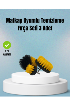 Matkap Uyumlu Temizlik Fırçası – Kablolu ve Akülü Matkaplarla Kullanılabilir