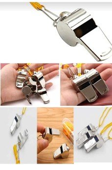 Metal Düdük - Hakem Düdüğü - Deprem Düdüğü - Kamp Düdüğü