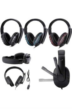 Mikrofonlu  Kulaklık  Kulaklığı Yüksek Ses Kaliteli Stereo Yumuşak Yastıklar