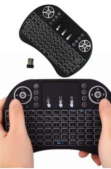 Mini Klavye  Pc Playstation Ledli Mouse Rgb Mouse Bluetooth Usb