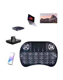 Mini Klavye  Pc Playstation Ledli Mouse Rgb Mouse Bluetooth Usb