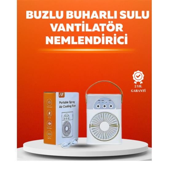 Mini USB Klima Fan | 3 Kademeli Spreyli Hava Soğutucu, Taşınabilir Mini USB Klima Fan | 3 Kademeli Spreyli Hava Soğutucu, Taşınabilir