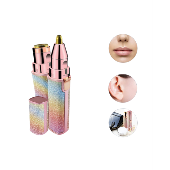 Paslanmaz Çelik Bıçaklı USB Epilatör – Kaş, Üst Dudak ve Çene Tüy Temizleyici