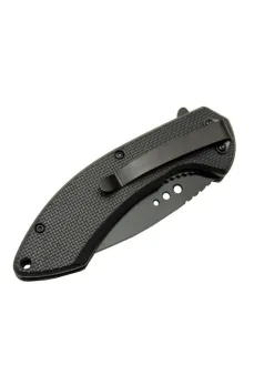 Mtech 4215 Kırmızı Kamp Çakı 20cm- Yarı Otomatik, Kemerlikli, Oluklu