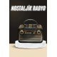 Nostaljik Radyo Bluetooth Bağlantılı Müzik Kutusu Ahşap