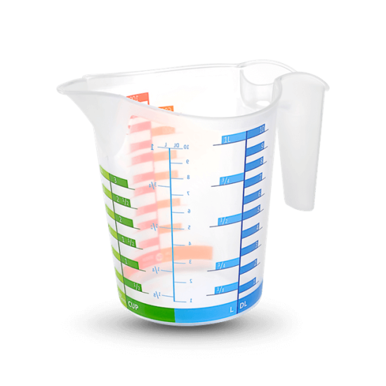 Ölçü Kabı Dereceli Renkli 1000 ML Ölçü Kabı Dereceli Renkli 1000 ML