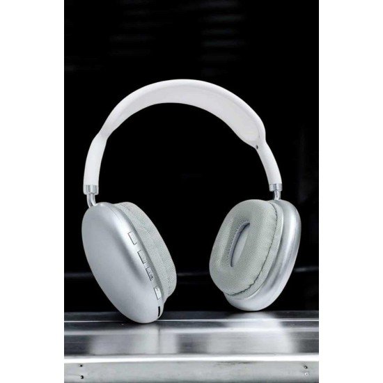 P9 Plus Kablosuz Kulak Üstü Bluetooth Kulaklık Beyaz Mikrofonlu Kulaküstü Kablosuz Kulaklık