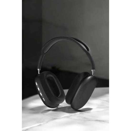 P9 Plus Kulaklık Siyah Bluetooth Bağlantılı Kulak Üstü Kablosuz