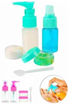 Parfüm Şişesi - Kozmetik Şişesi - 5li Seyahat Doldurulabilir Kozmetik Seti