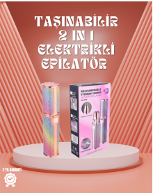 Paslanmaz Çelik Bıçaklı USB Epilatör – Kaş, Üst Dudak ve Çene Tüy Temizleyici