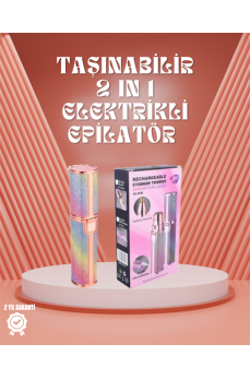 Paslanmaz Çelik Bıçaklı USB Epilatör – Kaş, Üst Dudak ve Çene Tüy Temizleyici