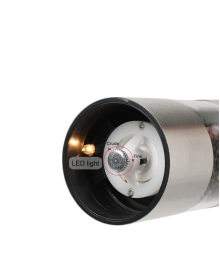 Şeffaf Hazneli Elektrikli Tuz Karabiber Öğütücü Pilli Taşınabilir Mutfak Aleti