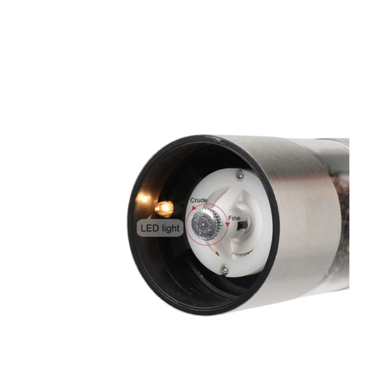 Pilli Otomatik Baharat Değirmeni Gıda Sınıfı Çelik Sessiz Öğütücü Alet Pilli Otomatik Baharat Değirmeni Gıda Sınıfı Çelik Sessiz Öğütücü Alet