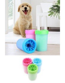 Pati Ayak Yıkama Kovası Silikon Jel Fırçalı Kedi Köpek  (Küçük)