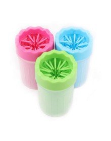 Pati Ayak Yıkama Kovası Silikon Jel Fırçalı Kedi Köpek  (Küçük)