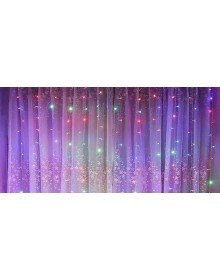 Perde Led  240 Ledli 8 Fonksiyonlu Dekor Lambası RGB