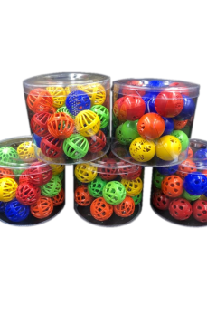 Petzoom Çıngıraklı Kedi Topu 100 Adet